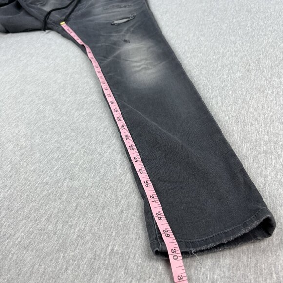 Diesel Jogg Jeans Womens 27x30 Black Distressed Krailey R-Ne 0685Q Stretch Italy - Picture 15 of 16